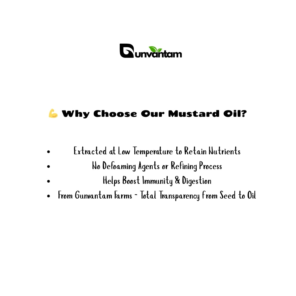 Cold Pressed Black Mustard Oil - 1ltr